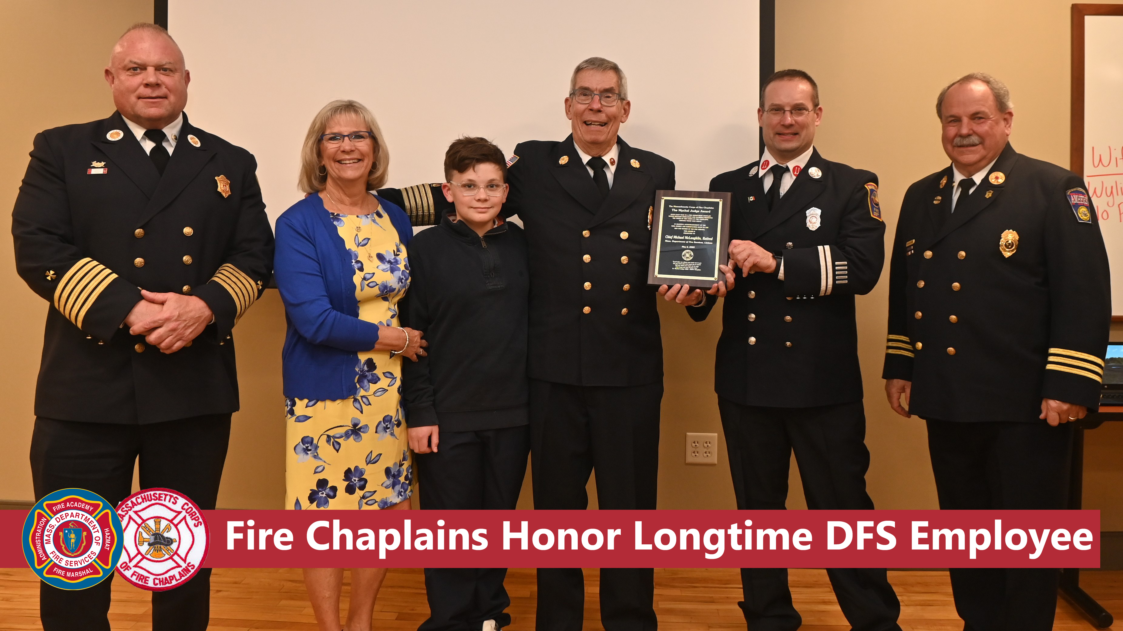 State's Fire Chaplains Honor Longtime DFS Employee | Mass.gov